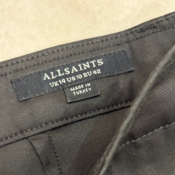 ALL SAINTS BLACK CARGO SATIN FINISH - Picture 2 of 5